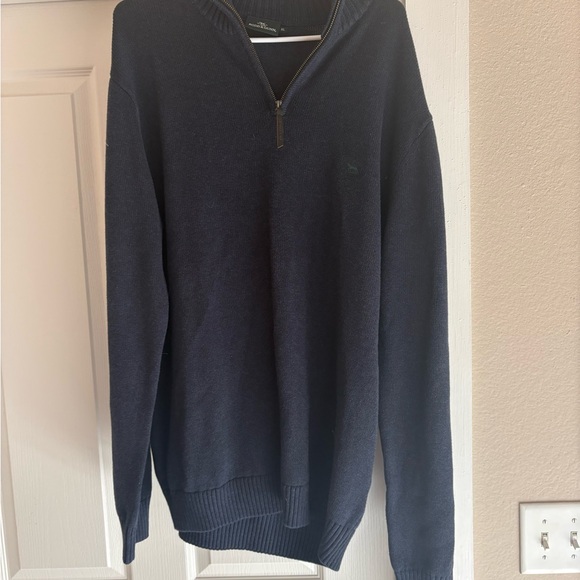 Rodd & Gunn Men's Dark Blue Zip-Up Sweater